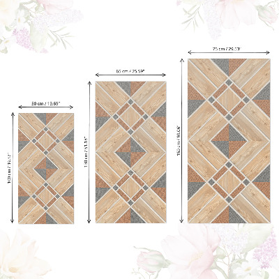 Adesivo para móvel Mosaico de madeira