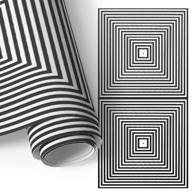 Vinil autocolante para móvel Ilusão dos quadrados