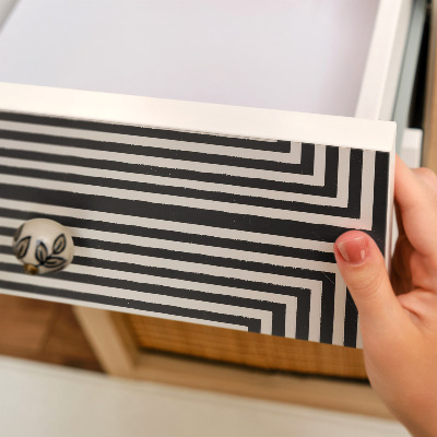 Vinil autocolante para móvel Ilusão dos quadrados