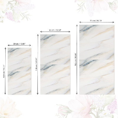 Papel autocolante para móvel Mármore claro