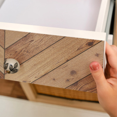 Papel adesivo para móvel Parquet em espinha de peixe