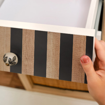 Papel autocolante para móvel Ripas largas