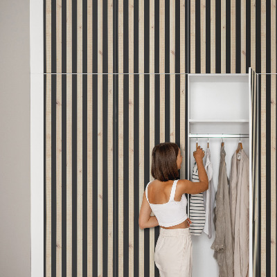 Vinil autocolante para móvel Ripas de madeira