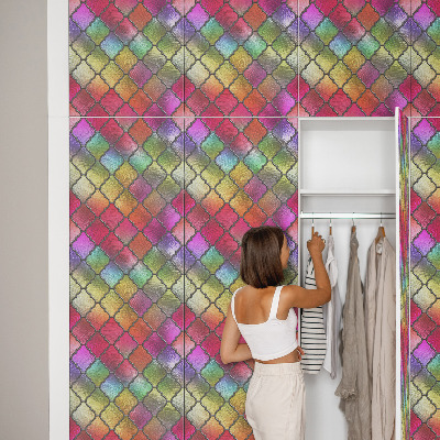 Adesivo para móvel Vitral arco-íris