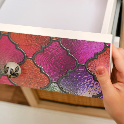 Adesivo para móvel Vitral arco-íris