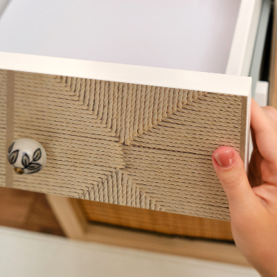 Papel autocolante para móvel Geometria trançada