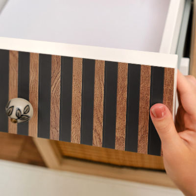 Papel adesivo para móvel Ripas de madeira