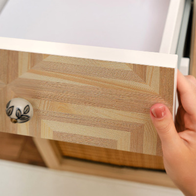 Vinil para móvel Geometria de madeira