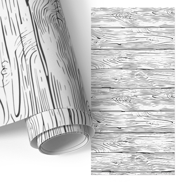 Papel autocolante para móvel Padrão de madeira