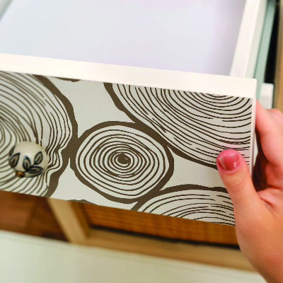 Papel para forrar móvel Círculos de madeira