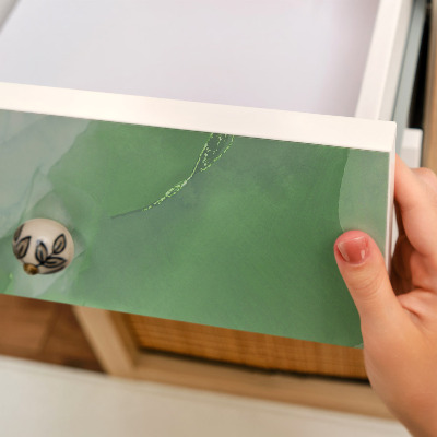 Vinil para móvel Abstração verde