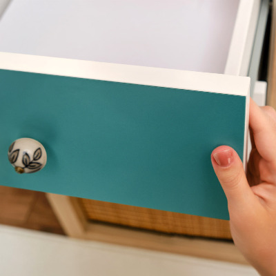 Papel autocolante para móvel Turquesa frio