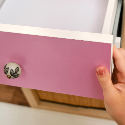 Vinil autocolante para móvel Rosa frio