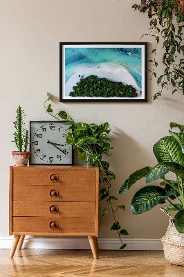 Quadro de musgo natural Praia Azure