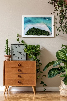 Quadro de musgo natural Praia Azure