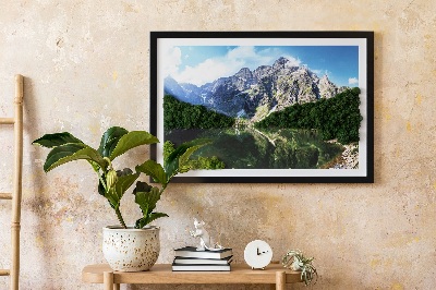 Quadro de musgo natural Montanhas Tatra - Morskie Oko