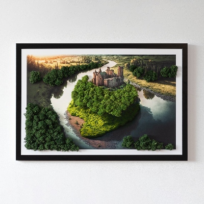 Decoração com musgo Castelo estampado