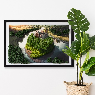 Decoração com musgo Castelo estampado