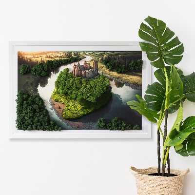 Decoração com musgo Castelo estampado