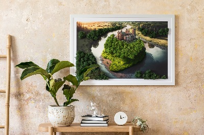 Decoração com musgo Castelo estampado