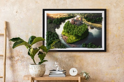 Decoração com musgo Castelo estampado