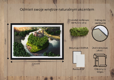 Decoração com musgo Castelo estampado