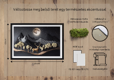 Decoração com musgo Veados durante a lua cheia