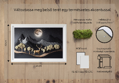 Decoração com musgo Veados durante a lua cheia