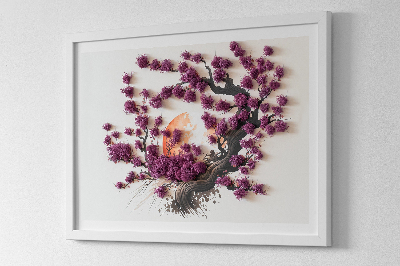 Quadro de musgo Cerejeira