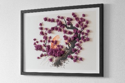 Quadro de musgo Cerejeira