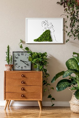 Quadro de musgo natural Casal dançando