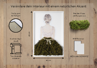 Quadro de musgo Bailarina