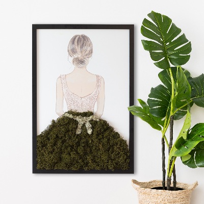 Quadro de musgo Bailarina