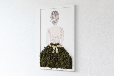 Quadro de musgo Bailarina