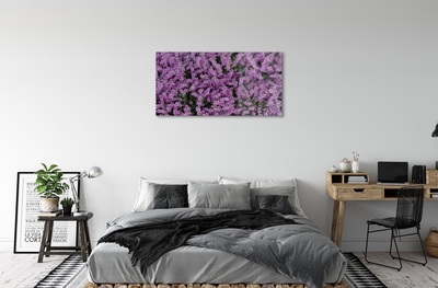 Quadro de vidro Flores roxas