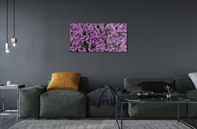 Quadro de vidro Flores roxas