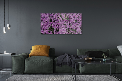 Quadro de vidro Flores roxas