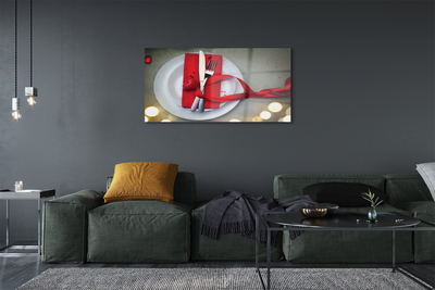 Pintura em vidro Luzes de jantar em forma de coração