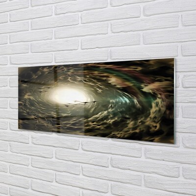 Quadro de vidro Pássaros das nuvens