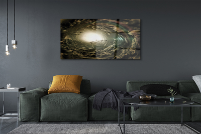 Quadro de vidro Pássaros das nuvens