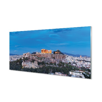 Quadro de vidro Panorama da Grécia em Atenas