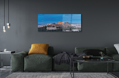 Quadro de vidro Panorama da Grécia em Atenas