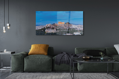 Quadro de vidro Panorama da Grécia em Atenas