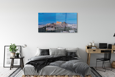 Quadro de vidro Panorama da Grécia em Atenas
