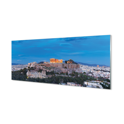 Quadro de vidro Panorama da Grécia em Atenas