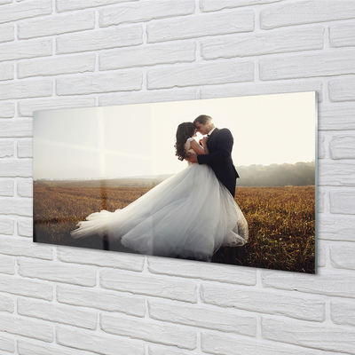 Quadro de vidro Paraíso dos noivos