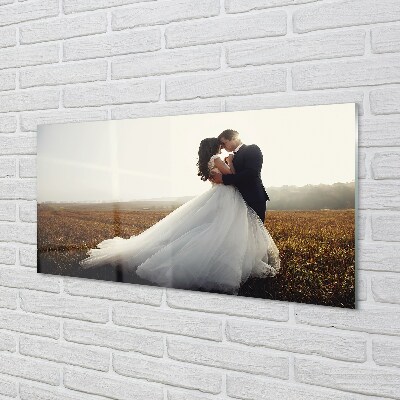 Quadro de vidro Paraíso dos noivos