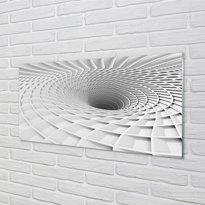 Pintura em vidro Funil 3D geométrico