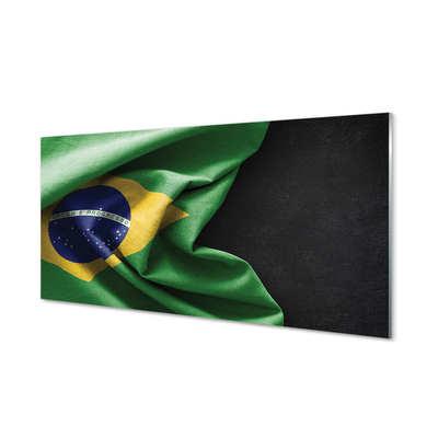 Quadro de vidro bandeira brasileira