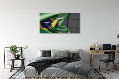 Quadro de vidro bandeira brasileira